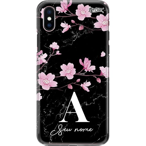 Capa Silicone NetCase Chapada Nome Small Pink Flowers