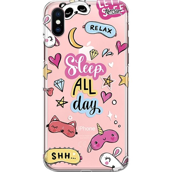 Capa Silicone NetCase Transparente Sleep All Day