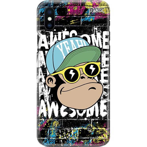 Capa Silicone NetCase Chapada Awesome Monkey