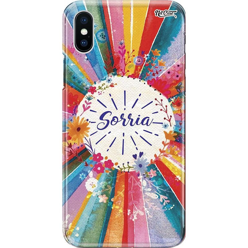 Capa Silicone NetCase Chapada Aquarela Sorria