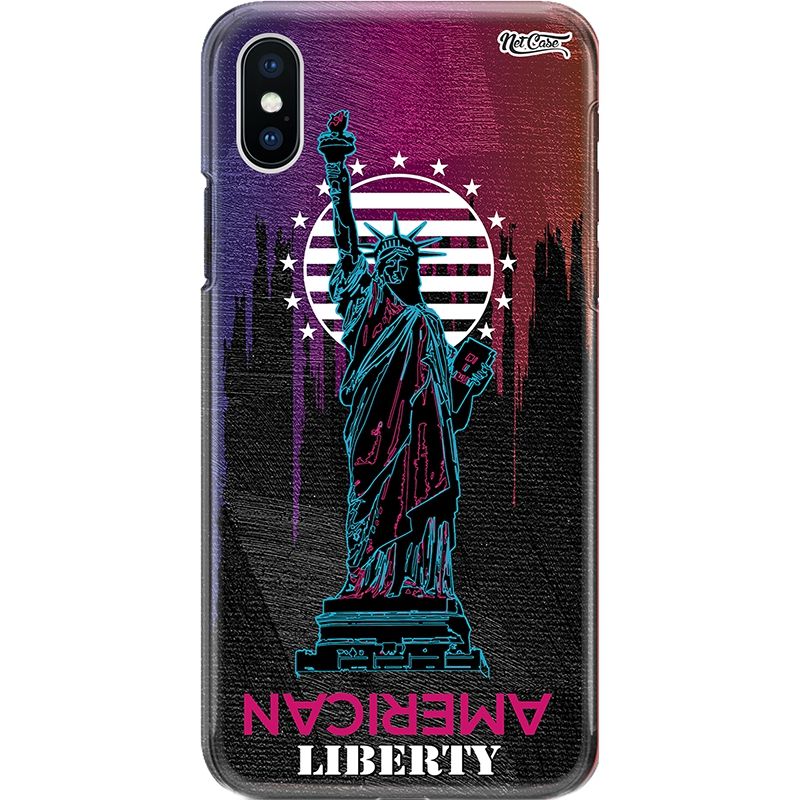 Capa Silicone NetCase Chapada Estátua da Liberdade: American Liberty