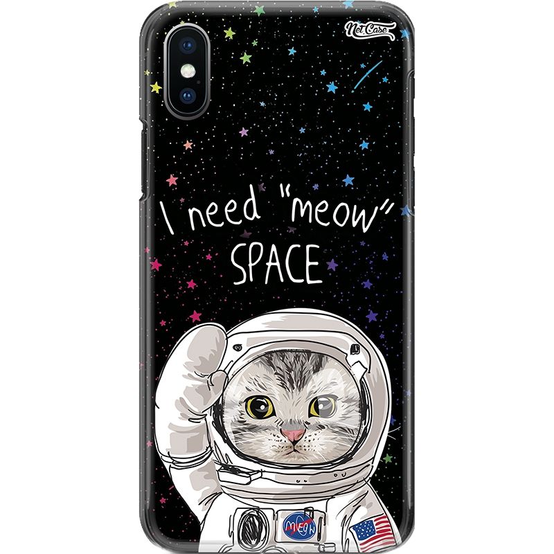 Capa Silicone NetCase Chapada I Need ''Meow'' Space