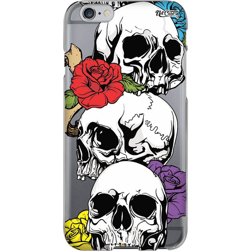 Capa Silicone NetCase Vazada Trio Caveiras