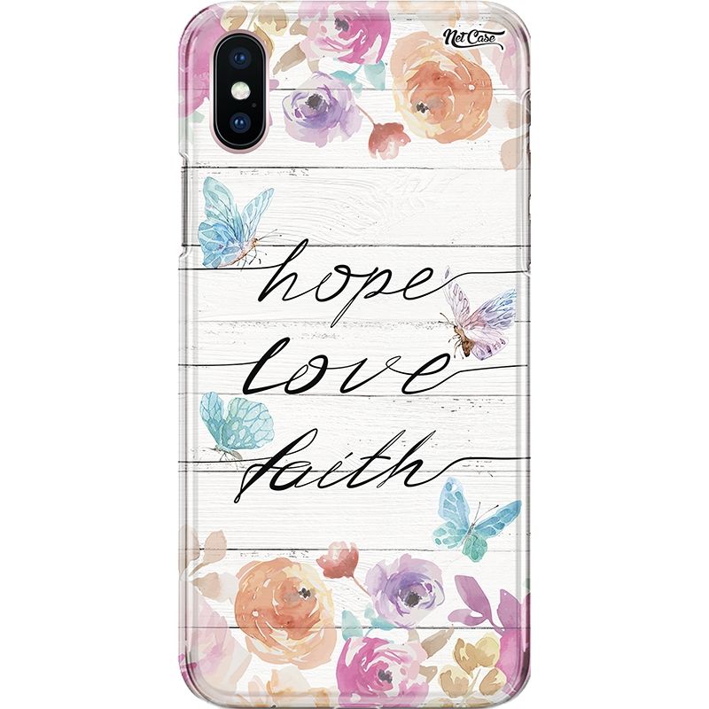 Capa Silicone NetCase Chapada Hope, Love, Faith
