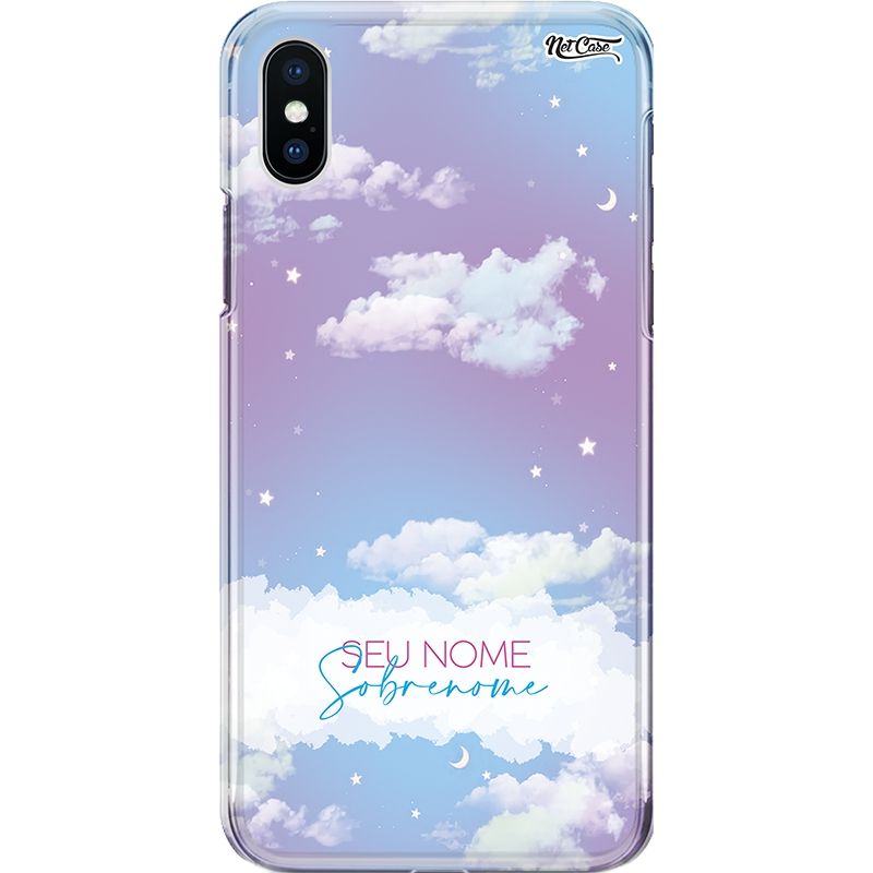 Capa Silicone NetCase Chapada Nome Nuvens