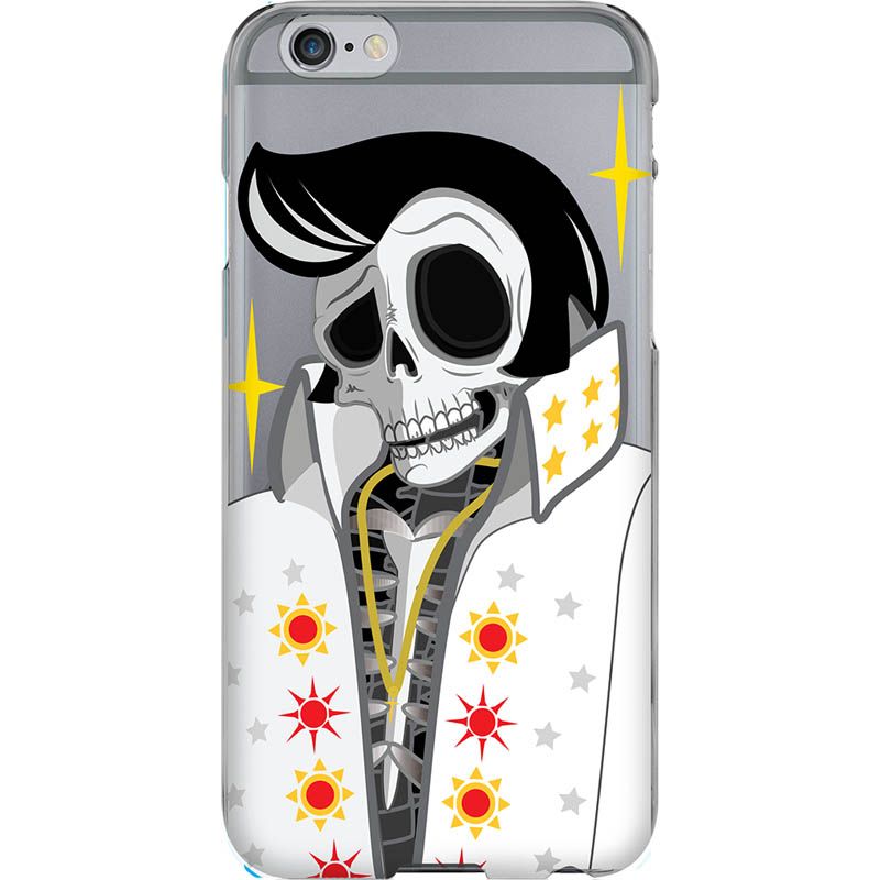 Capa Silicone NetCase Vazada Skull Elvis Presley