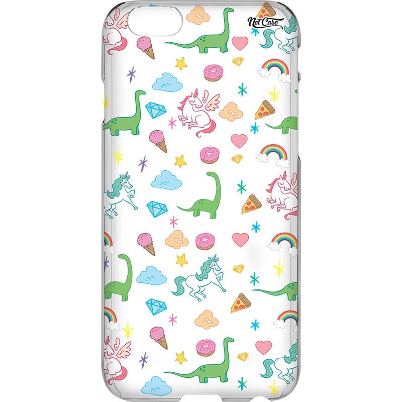 Capa Silicone NetCase Vazada Dinos & Unicorns