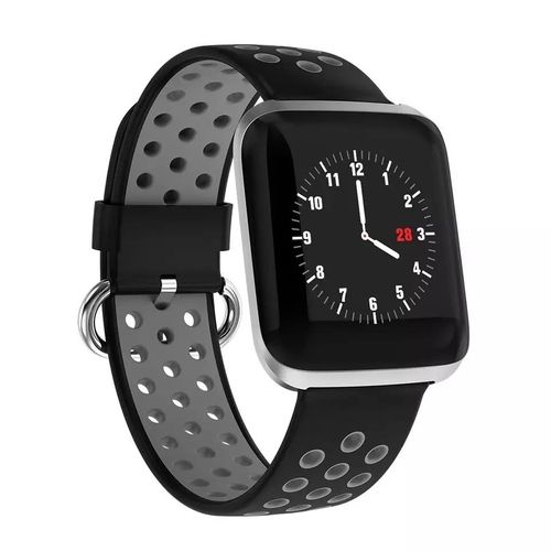 SmartWatch L2 Pulseira Rel gio Inteligente Prata com Preto