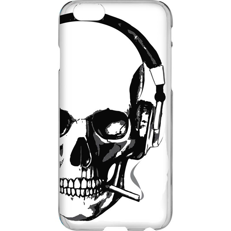 Capa Silicone NetCase Vazada Skull Smoking and Listening