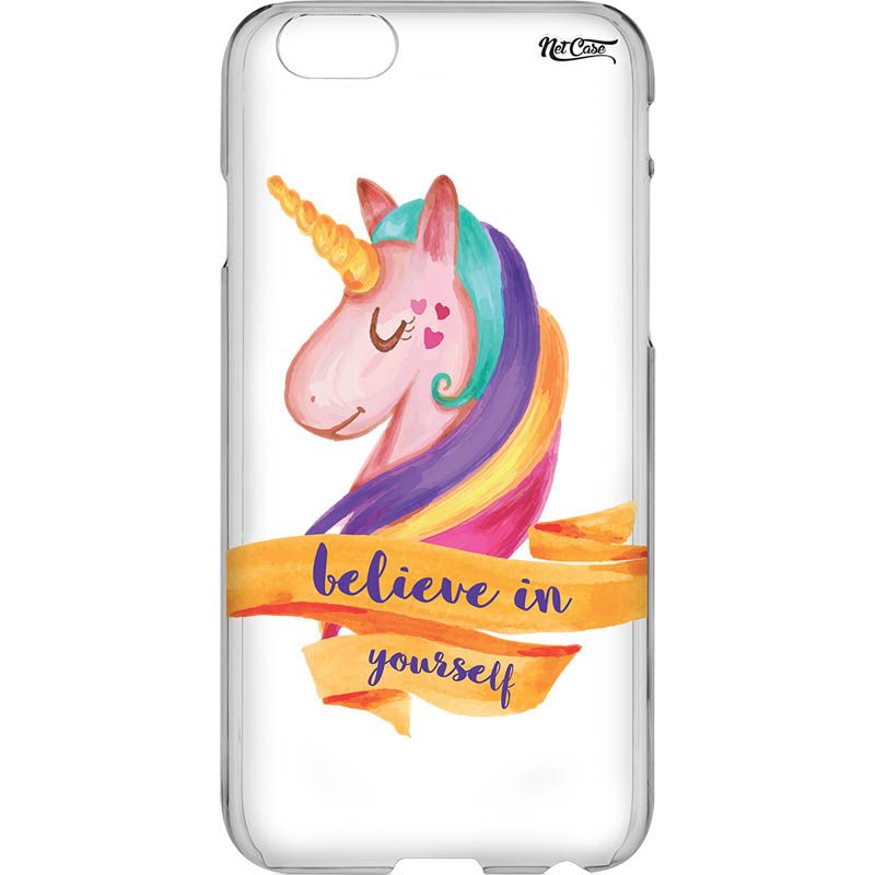 Capa Silicone NetCase Vazada Unicorn: Believe In Yourself