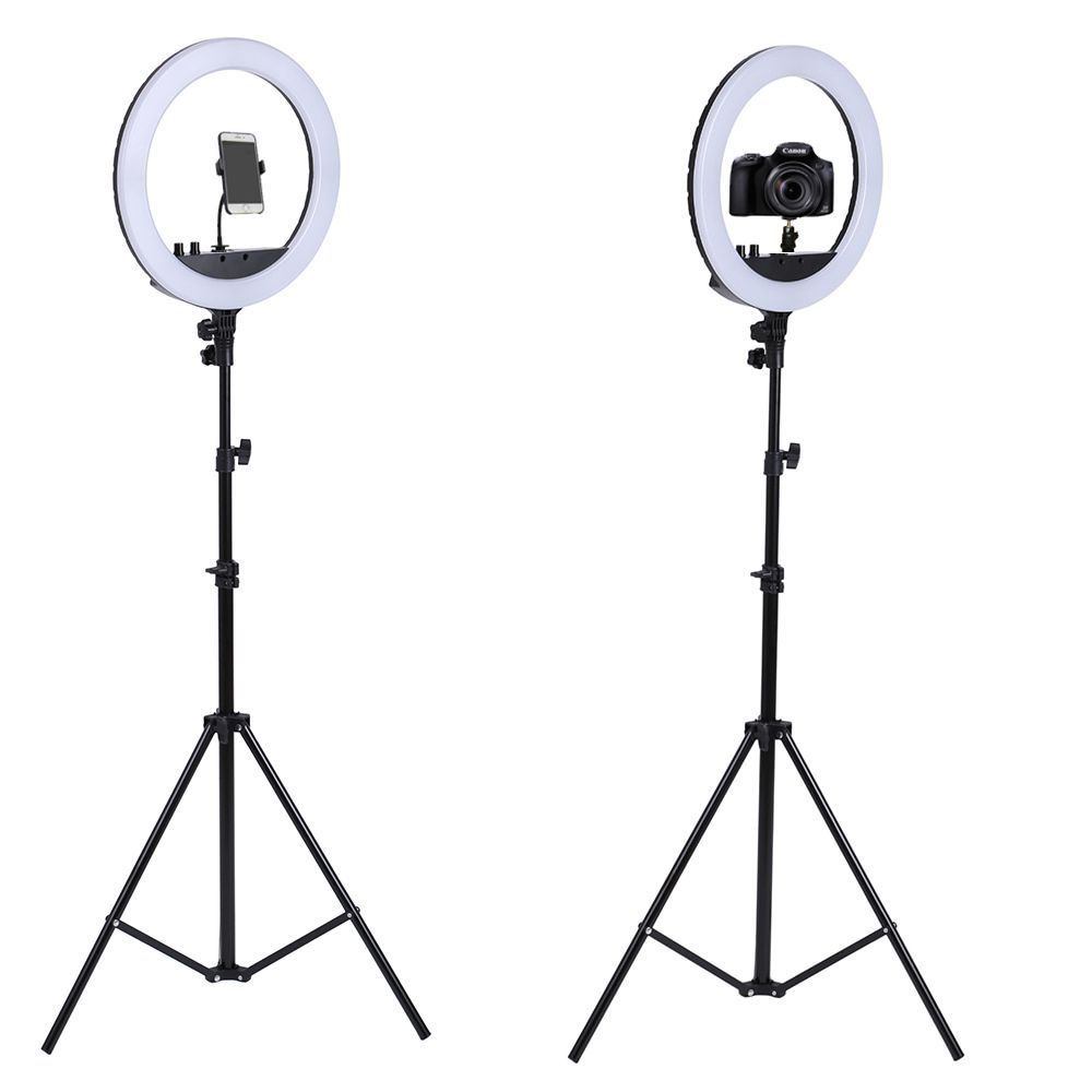 Ring Light 18'' com Tripé e Suporte Lucacell - Iluminador de Led 