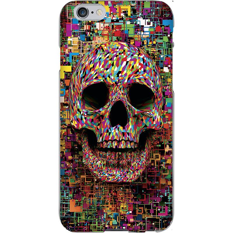 Capa Silicone NetCase Chapada Sugar Skull Geometric Colors