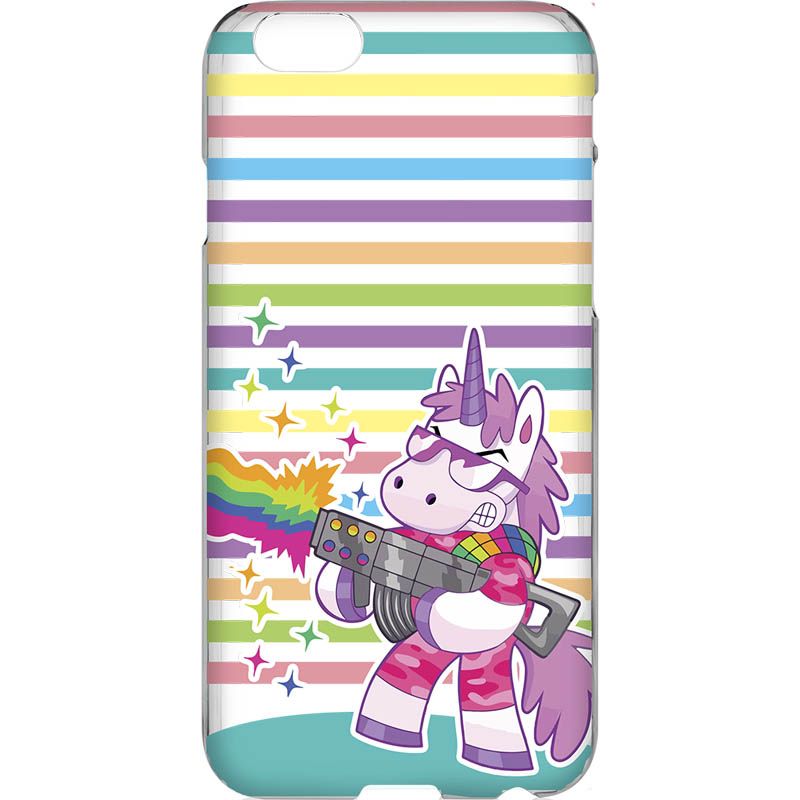 Capa Silicone NetCase Vazada Unicórnio Tiro de Arco Íris