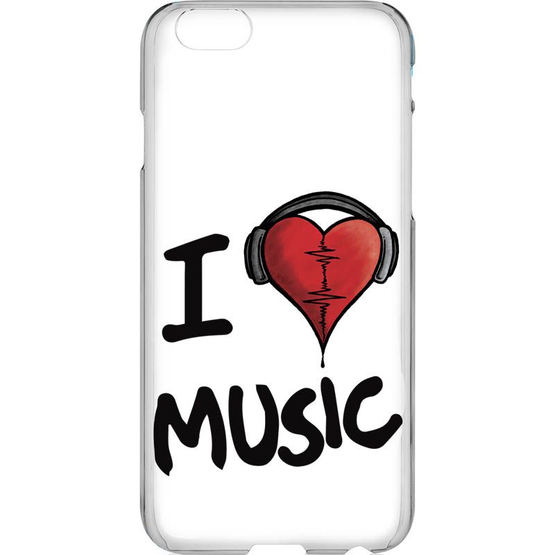 Capa Silicone NetCase Vazada I Love Music