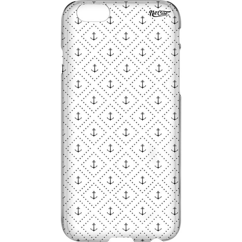 Capa Silicone NetCase Vazada Âncoras Geométrica