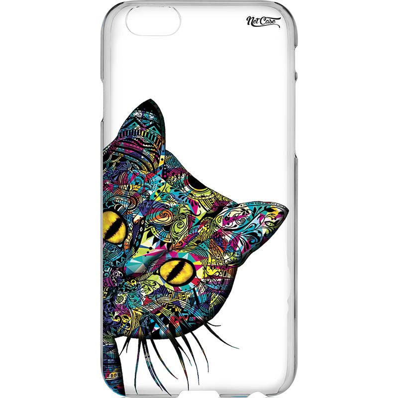 Capa Silicone NetCase Vazada Gato Mandala Colors