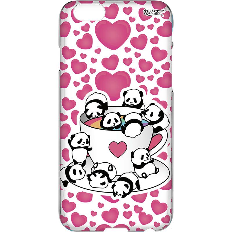 Capa Silicone NetCase Vazada Pandas Tea