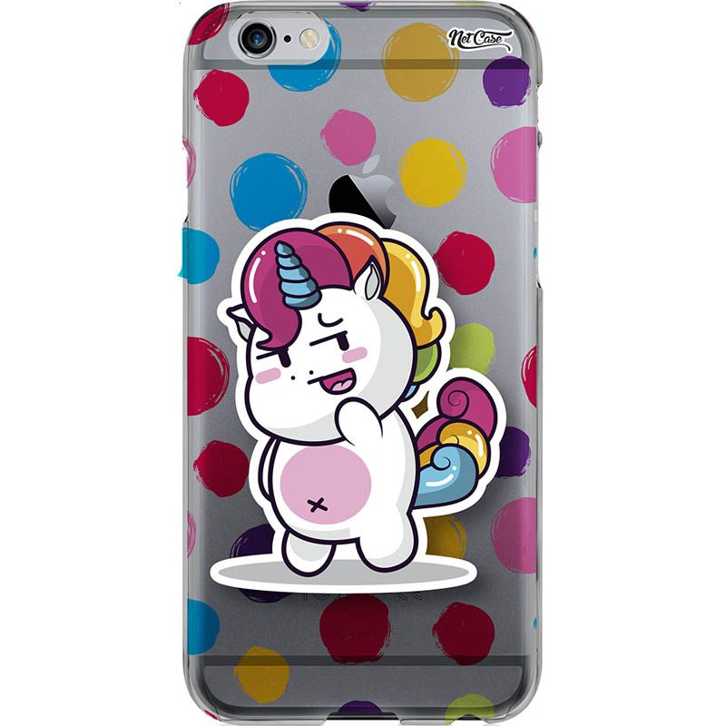 Capa Silicone NetCase Vazada Unicorn Color Palette