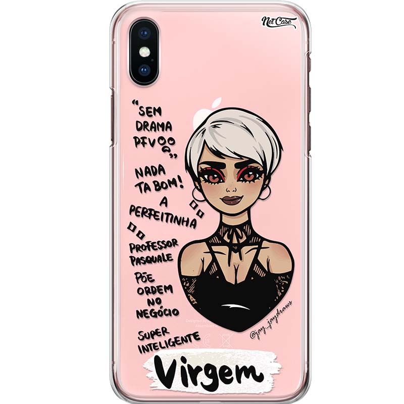 Capa Silicone NetCase Transparente Signo Virgem
