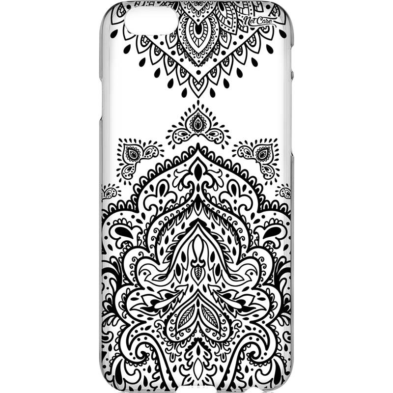 Capa Silicone NetCase Vazada Mandala Black & White