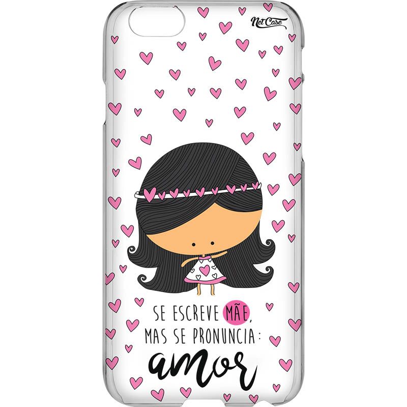 Capa Silicone NetCase Vazada 'Se Escreve Mãe, Mas'...