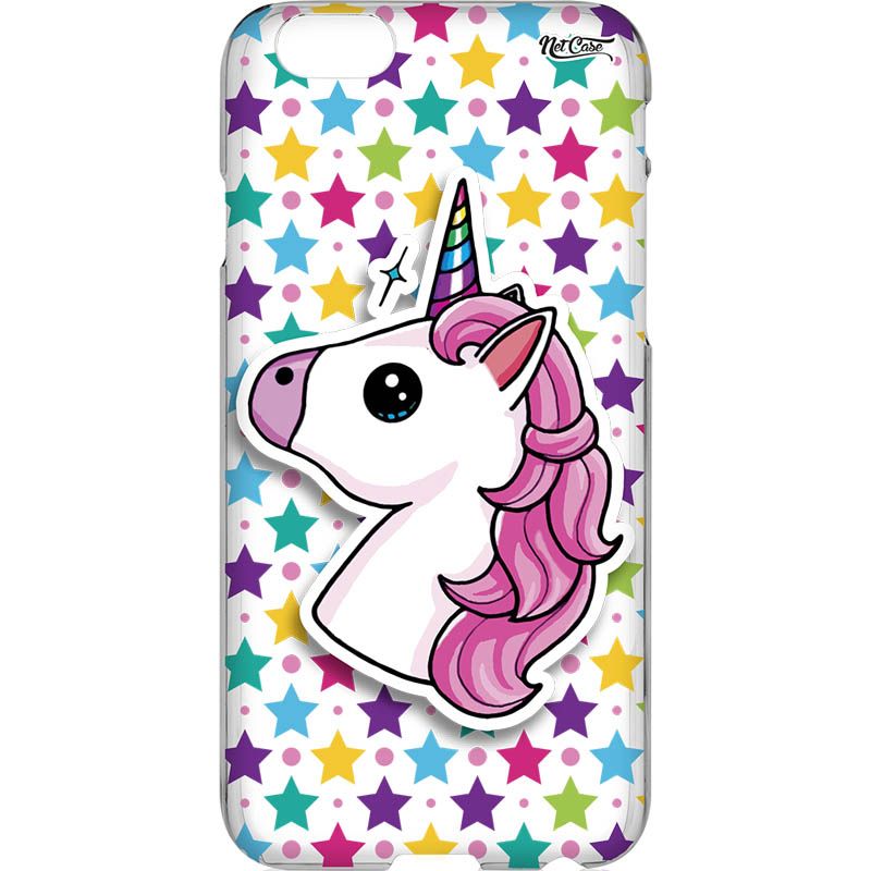 Capa Silicone NetCase Vazada Unicorn Colorful Stars