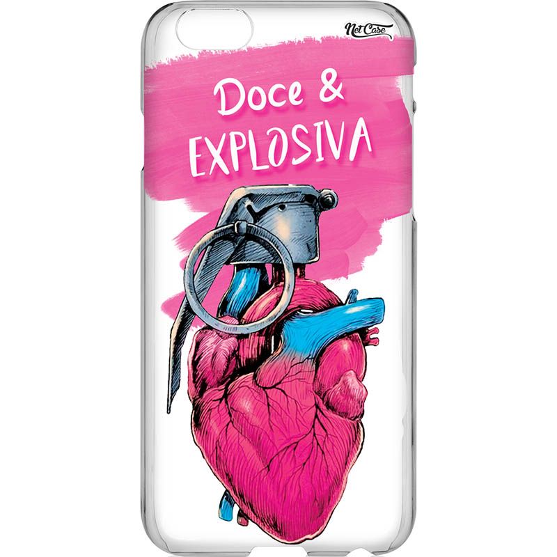 Capa Silicone NetCase Vazada 'Doce & Explosiva'