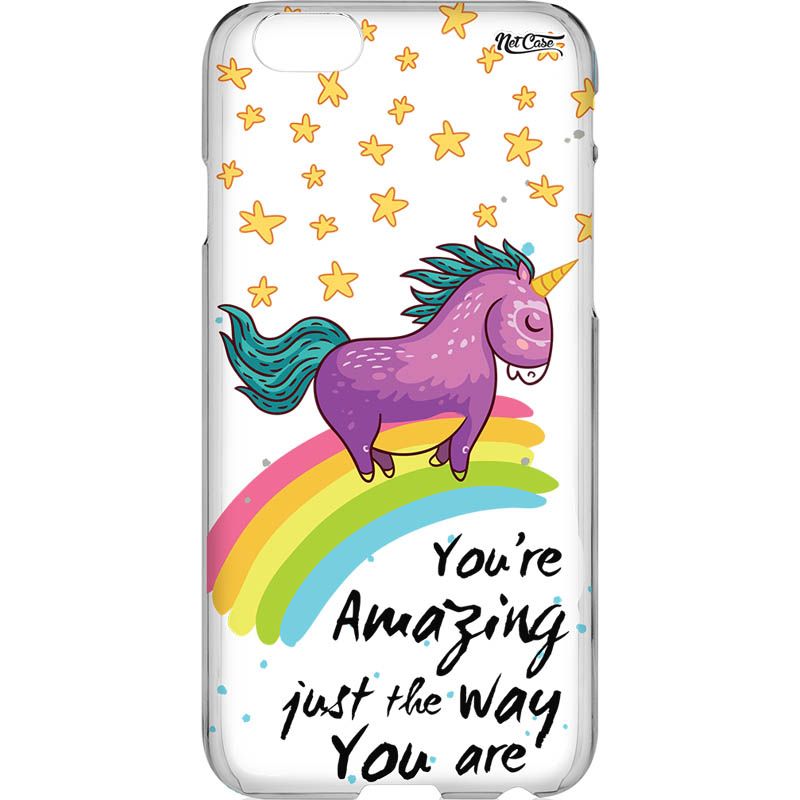 Capa Silicone NetCase Vazada ''You're Amazing, Just the Way You Are''