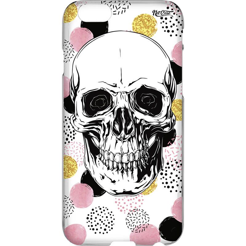 Capa Silicone NetCase Vazada Skull and Polka Dots