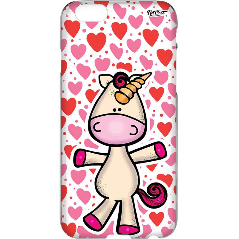 Capa Silicone NetCase Vazada Unicórnio Corações