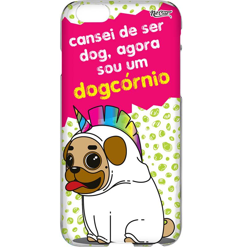 Capa Silicone NetCase Vazada ''Dogcórnio''