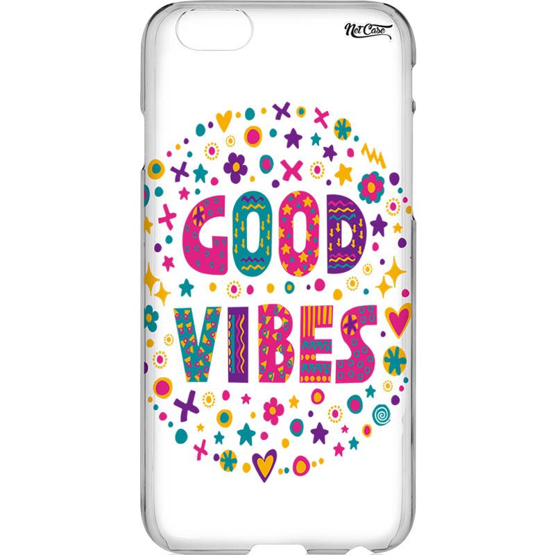 Capa Silicone NetCase Vazada Symbols Good Vibes