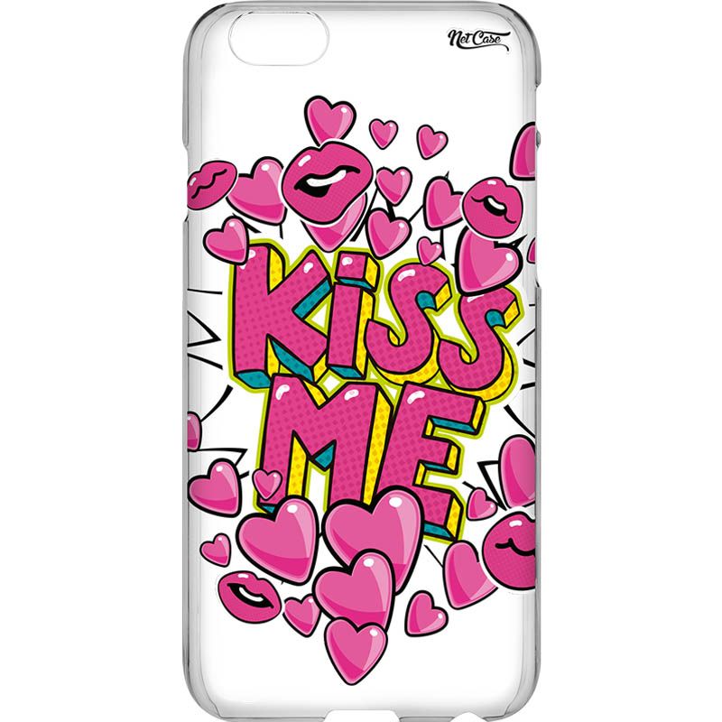 Capa Silicone NetCase Vazada Kiss Me