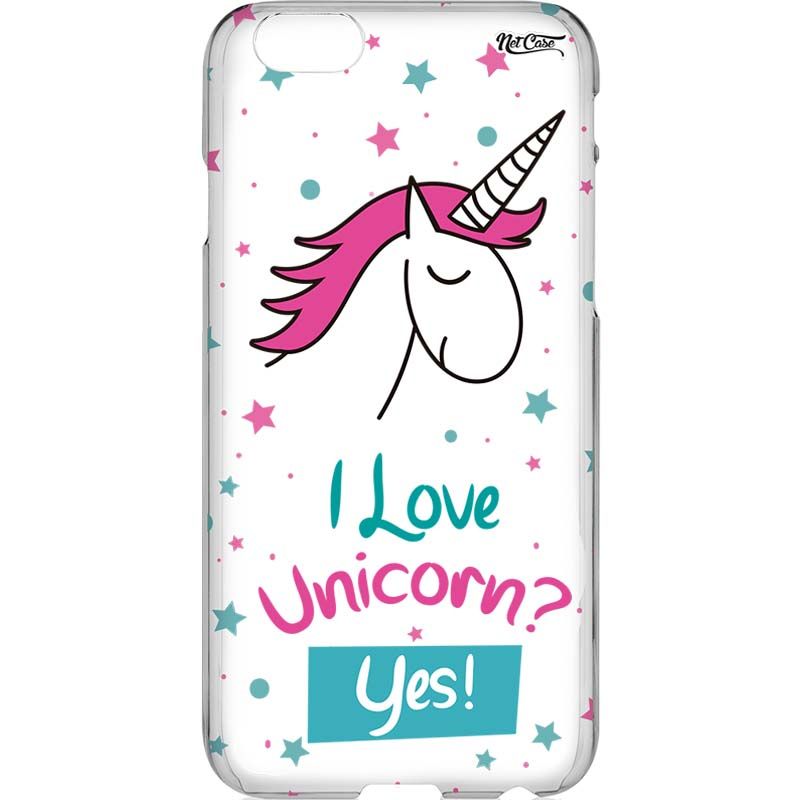 Capa Silicone NetCase Vazada I Love Unicorn? Yes