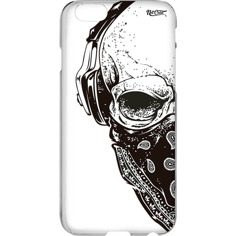 Capa Silicone NetCase Vazada Caveira Bandana