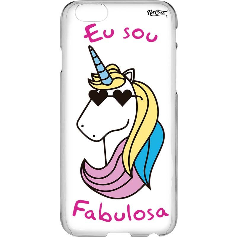 Capa Silicone NetCase Vazada Eu Sou Fabulosa