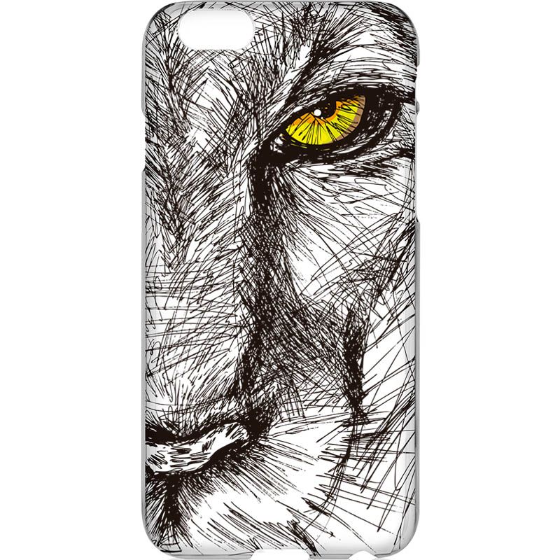 Capa Silicone NetCase Vazada Leão Esboço