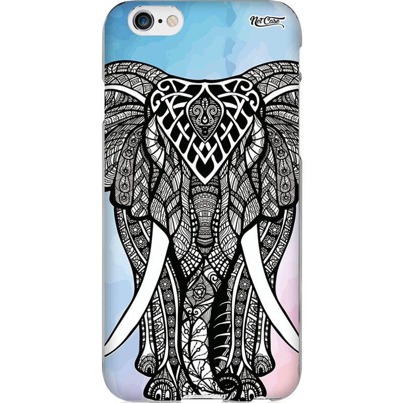 Capa Silicone NetCase Chapada Elefante Mandala Étnica