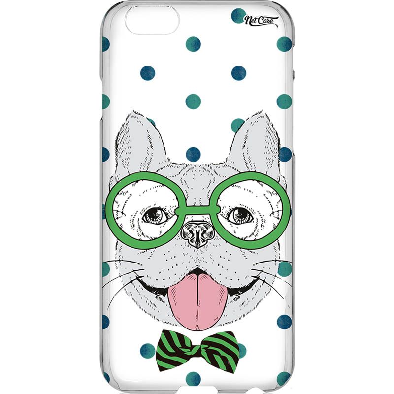 Capa Silicone NetCase Vazada Dog Round Glsses