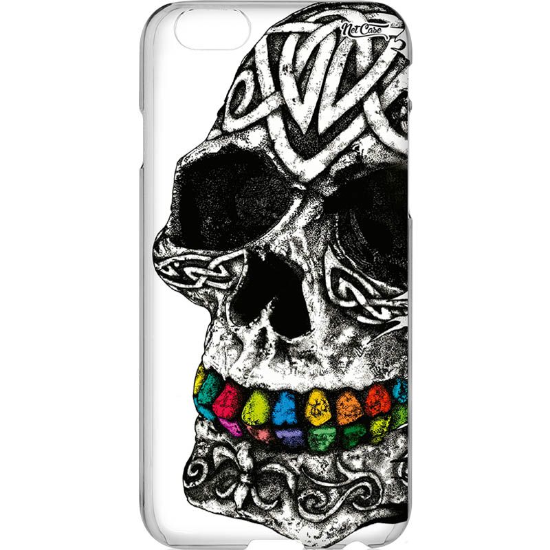 Capa Silicone NetCase Vazada Skull Colorful Teeth