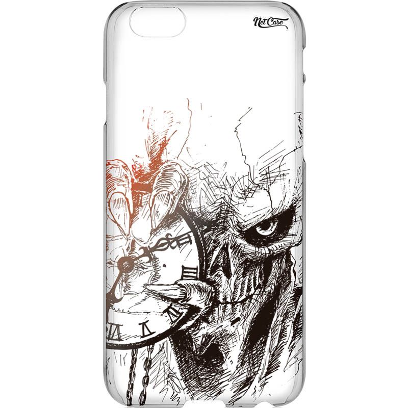 Capa Silicone NetCase Vazada Caveira Grafite
