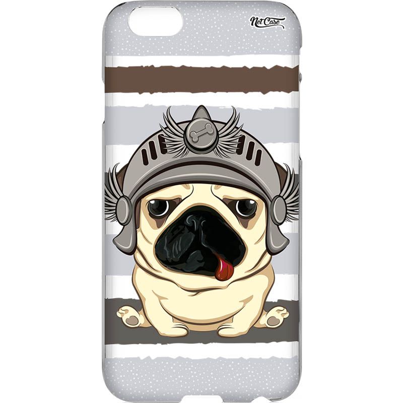 Capa Silicone NetCase Vazada Pug Viseira