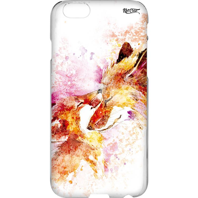 Capa Silicone NetCase Vazada Casal Raposas