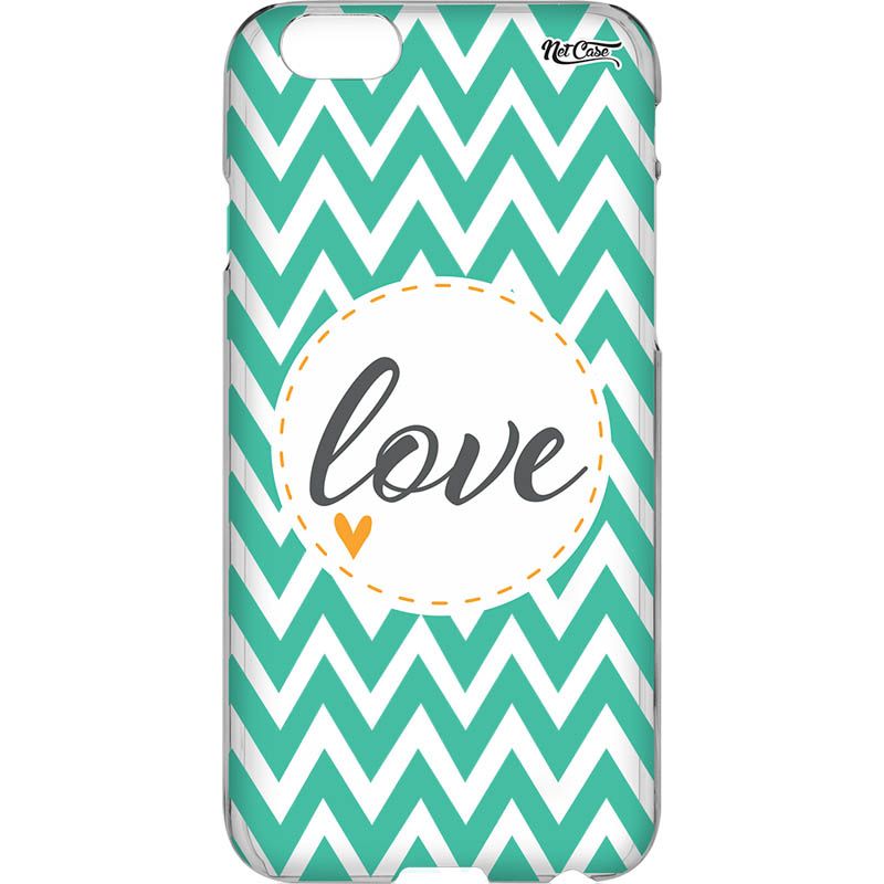 Capa Silicone NetCase Vazada Zig Zag Love