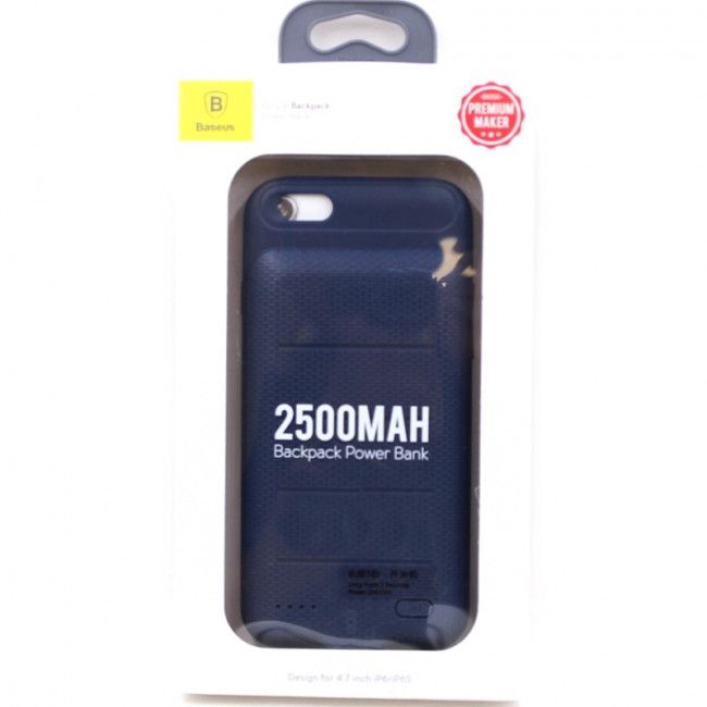Capa Carregadora Ample Backpack Baseus para IPhone 6/6S - 2500mAh - Azul Marinho