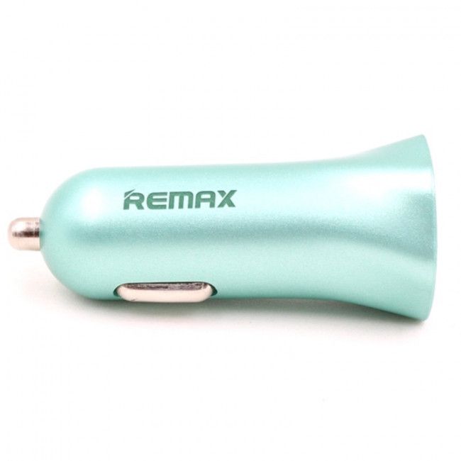 Fonte Carro Usb Duplo Universal Remax RCC204 - Verde