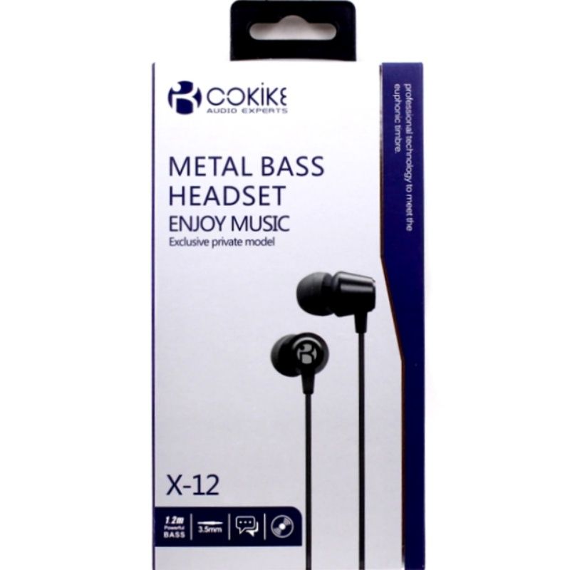 Fone de Ouvido Cokike X-12 - Vemelho