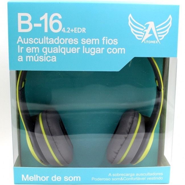 Fone de Ouvido Bluetooth Altomex B-16 - Verde
