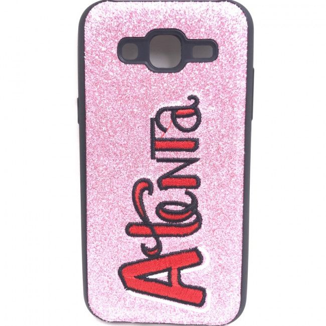 Capa Glitter Desenhos Bordado - 'Atenta' para Samsung Galaxy J5 - J500