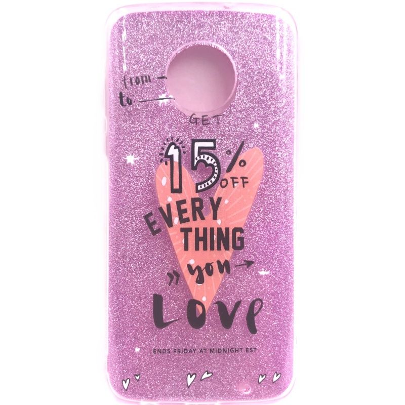 Capa Glitter Desenhos - 15% para Motorola Moto G6 Plus